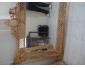 Miroir contour en bois rouge sur commande